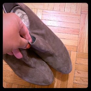 Jessic Simpson Gray Suede Booties Size 9